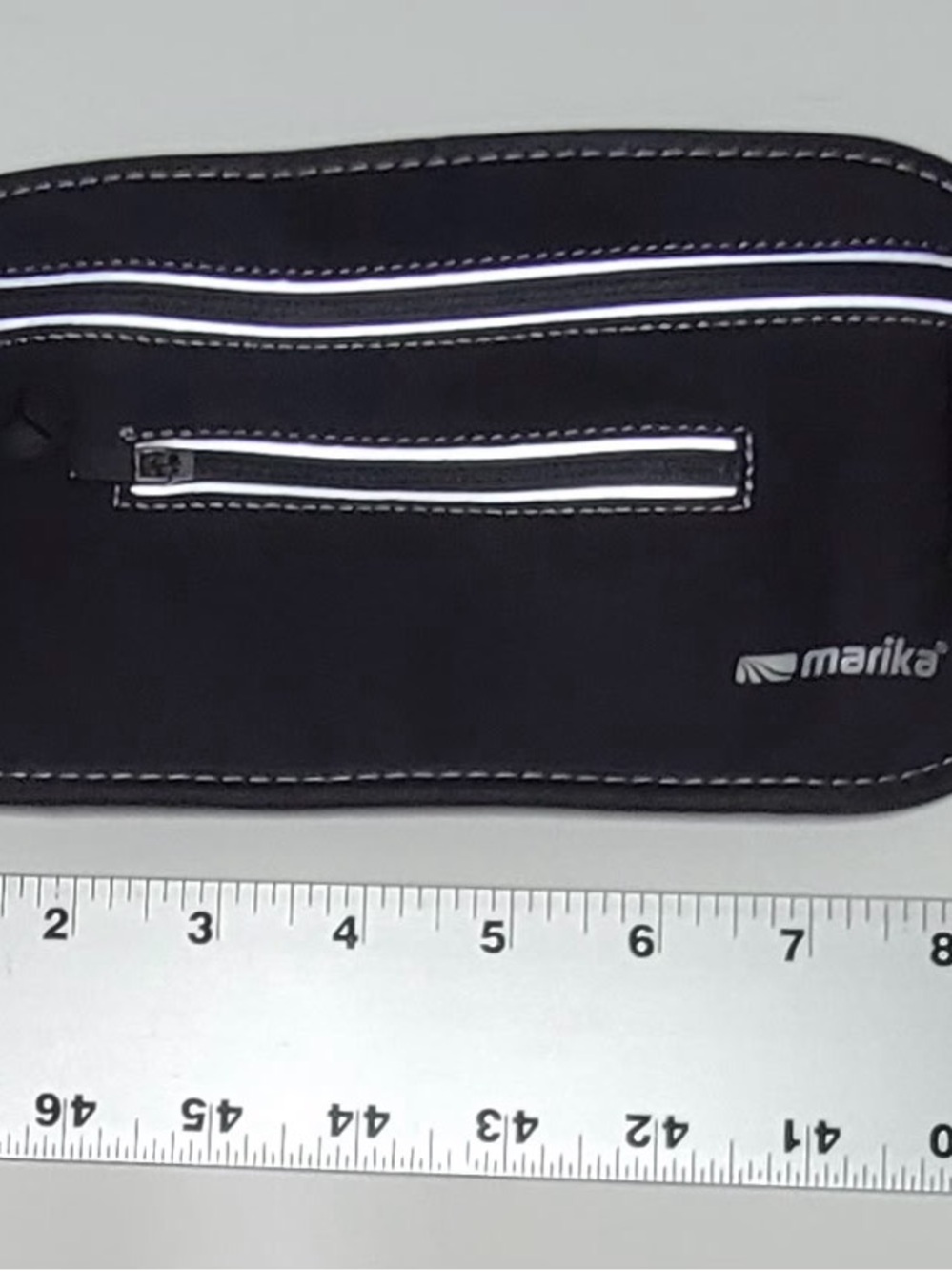 Marika Black Waist Belt Pack with Reflective Trim